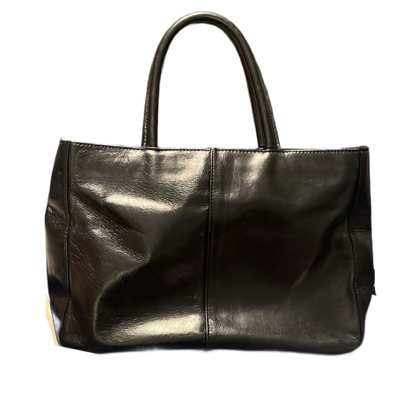 Hobo Black Leather Tote Bag - Picture 1 of 1